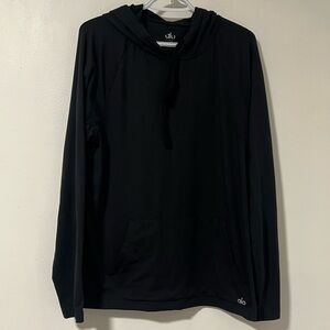 ALO Yoga Men's Jet Black Pullover Hoodie